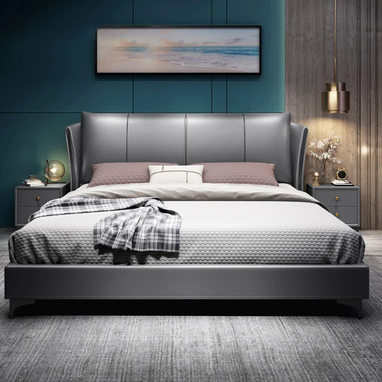 New Design Bed Room Furniture Bed King Size Luxury Sofa Blanket Double Size Furniture