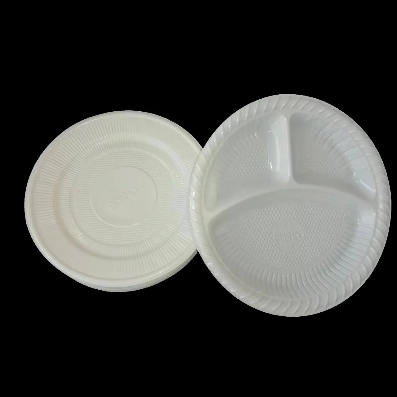 custom round plastic plates disposable party dinner food pp parties dish round plate