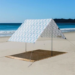 Custom printing outdoor travel sun shelter beach cabana tent sand umbrellas lightweight shelter picnic tents