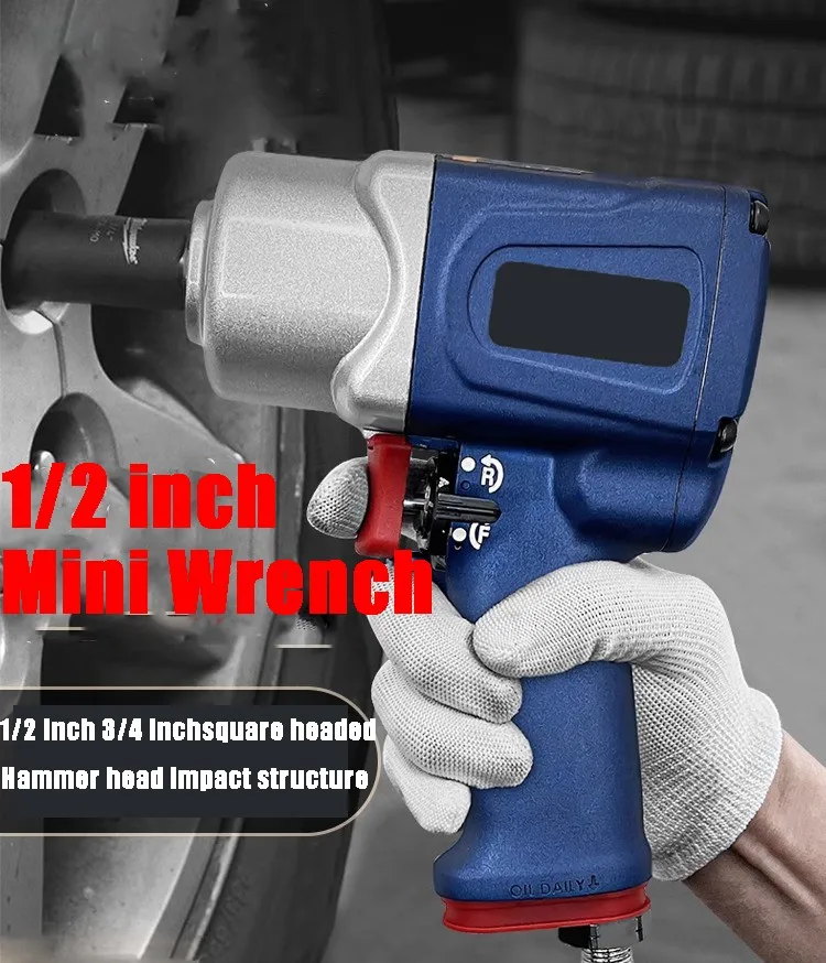 Factory Outlet Price Manufacturer Heavy Duty 1/2 Pneumatic Impact Wrench Tool for Tire Loading and Unloading