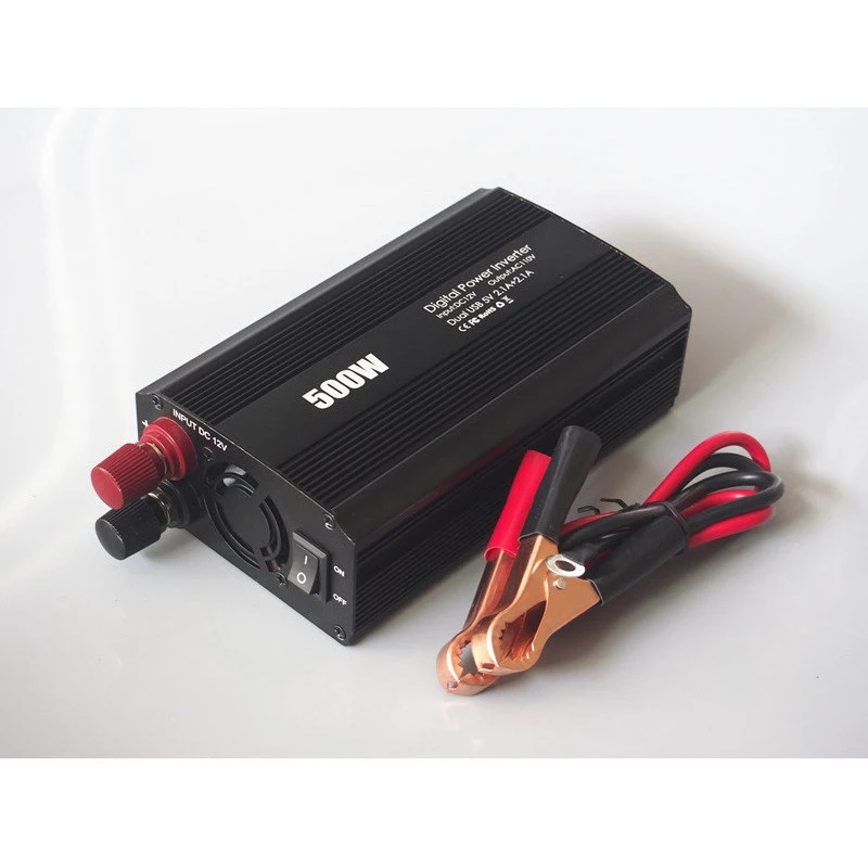 Автомобильный инвертор с двумя usb-портами, 500 Вт, от 12 В до 220 В переменного тока, 220 В