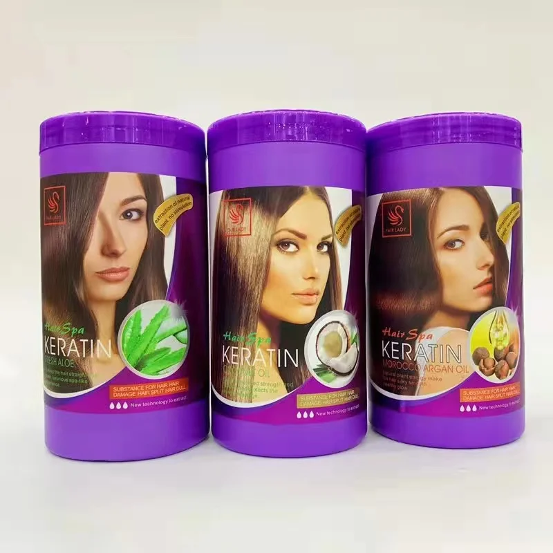 Salon Hair care pure keratin treatment product repairing straightening keratin hair spa 1000ml