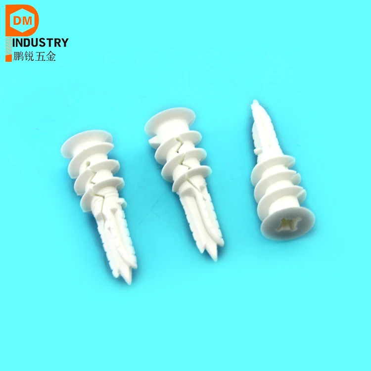 13*40 Self Drilling Nylon Slotted  Drywall Anchors