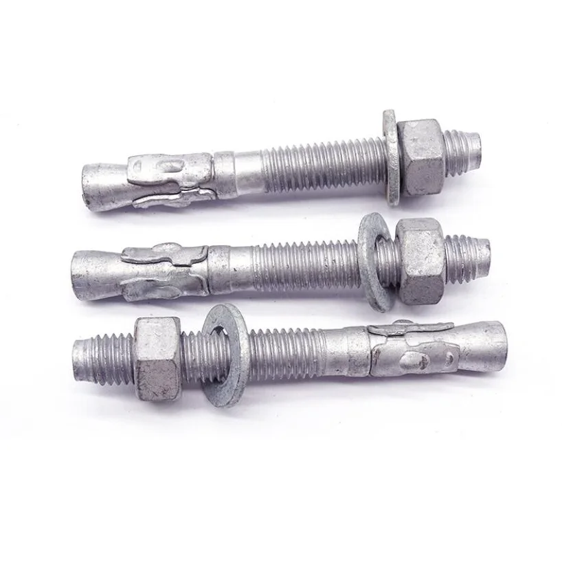 SDPSI DCT Good corrosion resistance  hot dip galvanized 50-60 micron wedge  concrete expansion anchor bolt