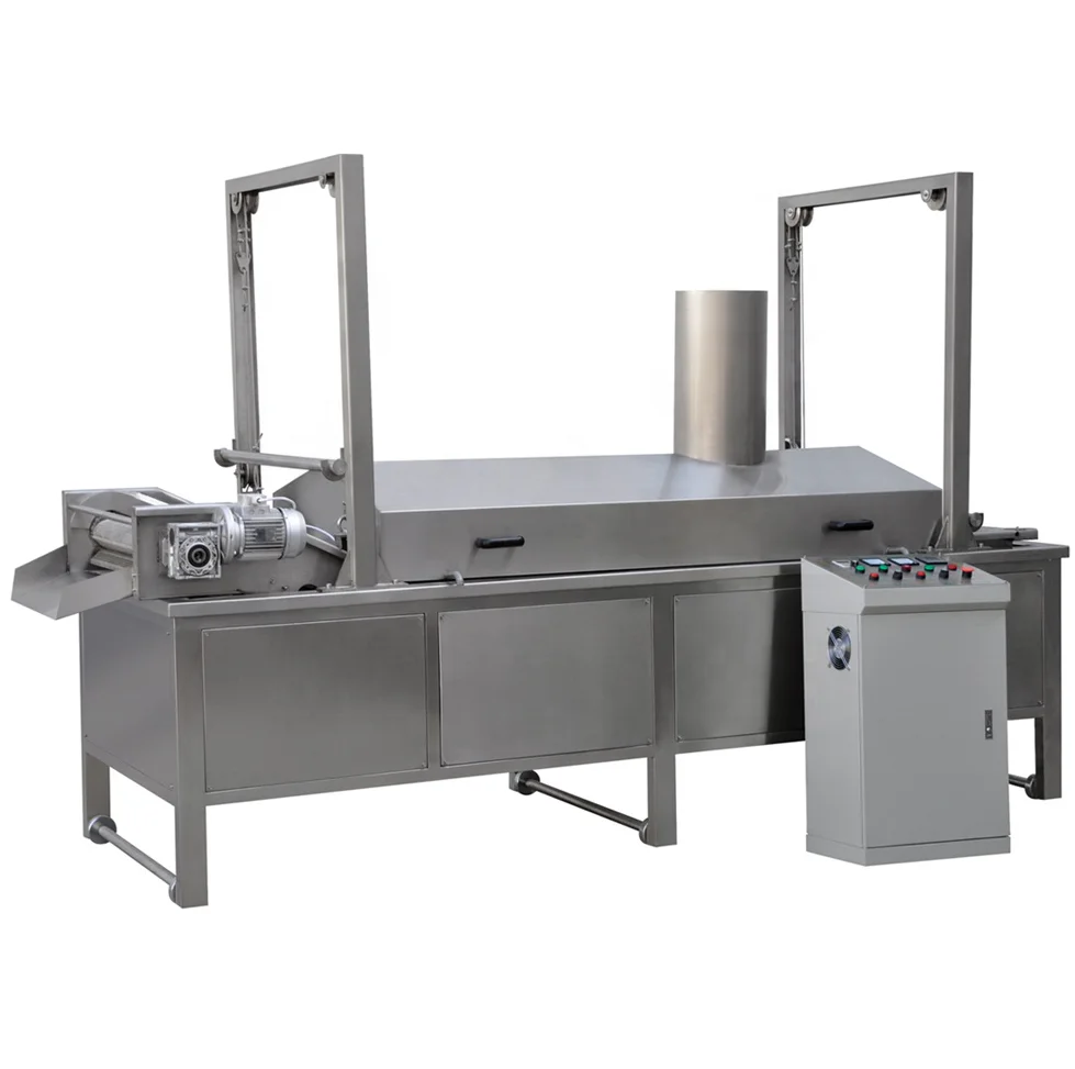 100-400kg/h Pellet fryer machine/deep fryer