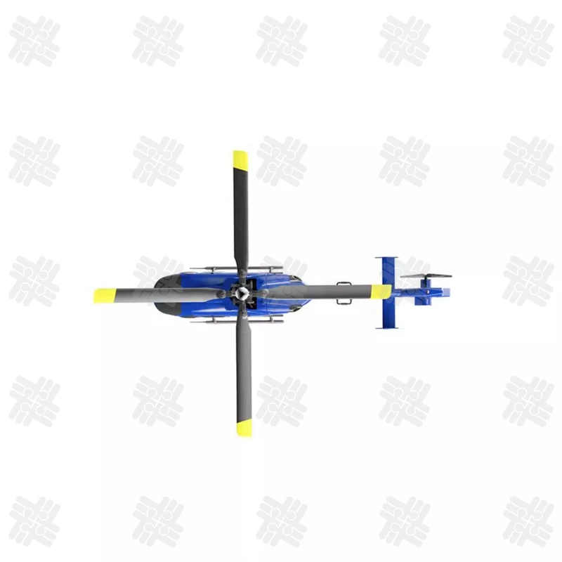 KW C187 RC Helicopter Eurocopter EC135 Helicopter Model 2.4Ghz 6-Axis Gyro Single Propeller Aileronless Flyer Hobby Gifts