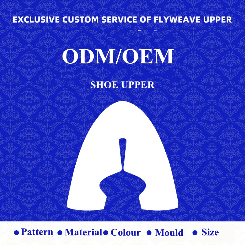 Factory custom fashion 5D shoe upper running shoe material Kpu semi-finished sneakers jacquard mesh shoe upper