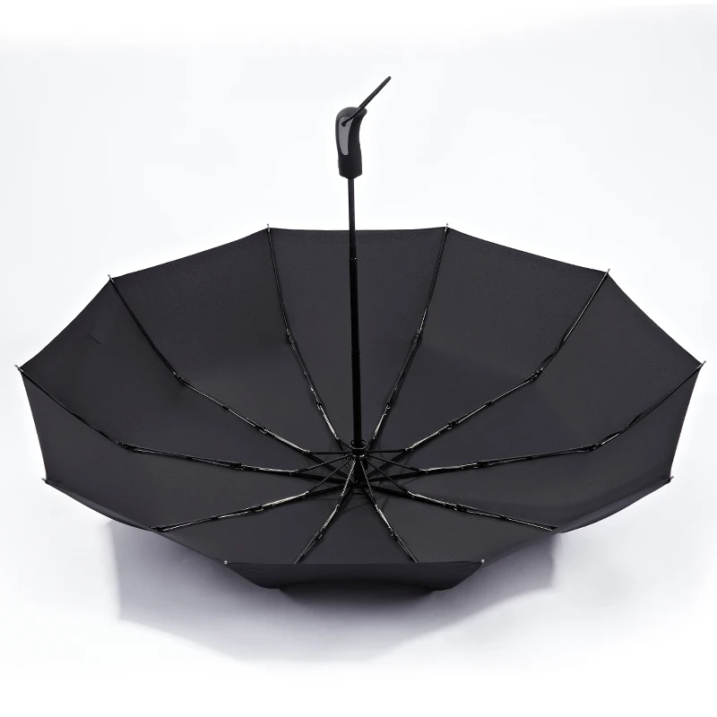 Compact Solid Color Auto Open and Close Logo printing fold umbrella custom waterproof fabric travel automatic umbrella