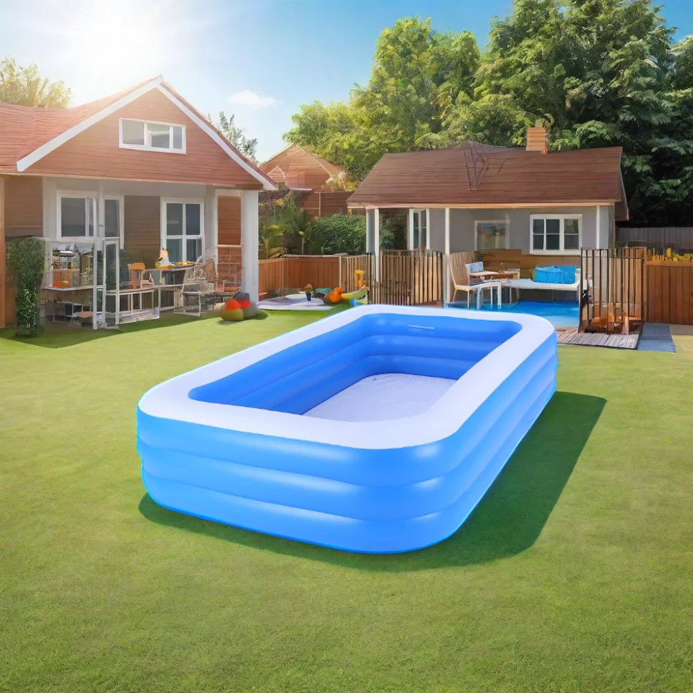 large Home PVC Plastic Summer Inflatable Swimming Pools Outdoor Swimming Pools for Kids and Adults