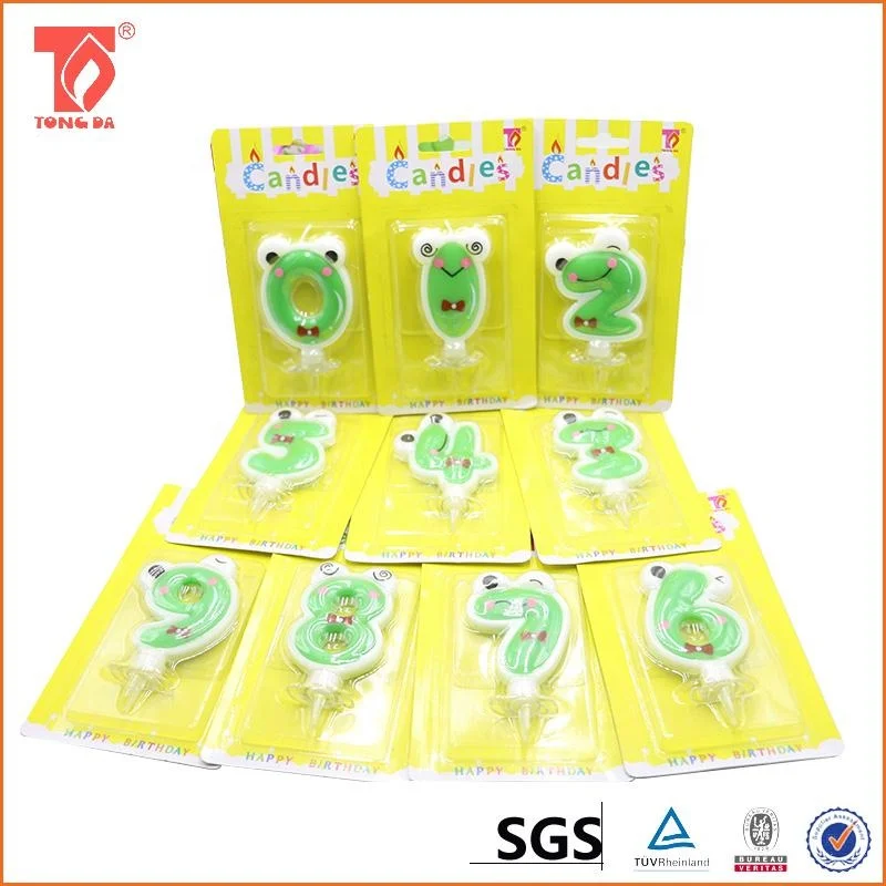 Birthday Cake Candle Number 0-9 Cupcake Topper