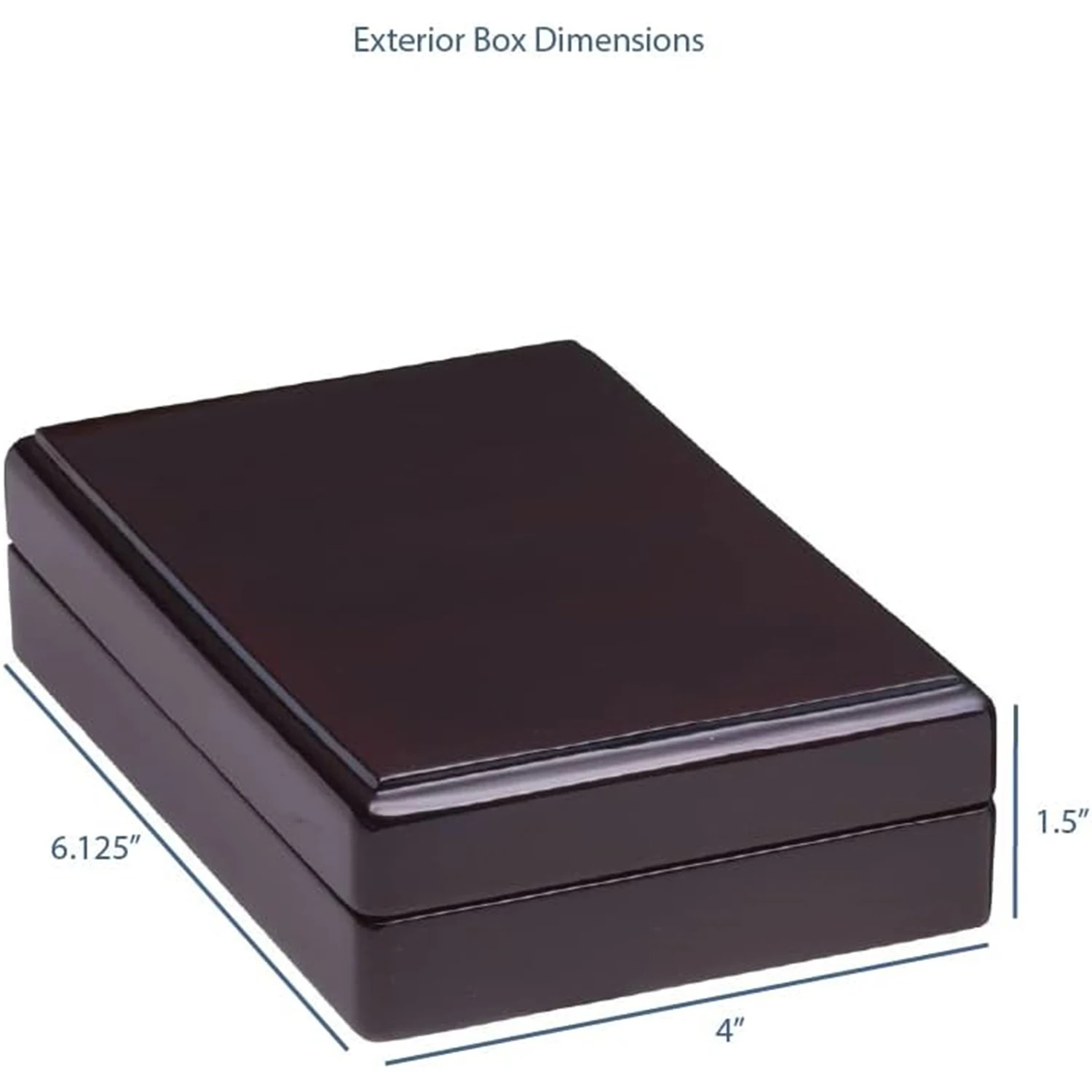 Luxury Wood Bracelet Box with Vanilla Colored Suede Interior Rosewood Color Jewelry Gift Box Ideal Bracelet/Necklace Box