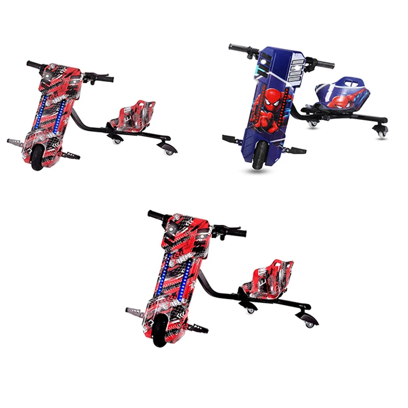 High Quality 3 Wheel Electric Drift Scooter Drifting Trike Scooter Kick Scooter For Kids