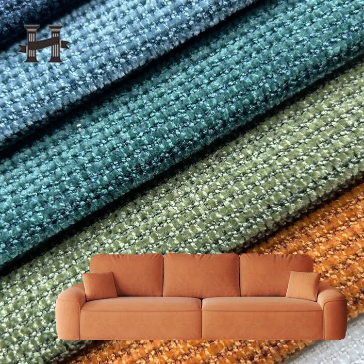 X37#Home Textile 100% Polyester Sofa Fabrics Velvet Furniture Upholstery Microfiber Chenille Fabric Roll