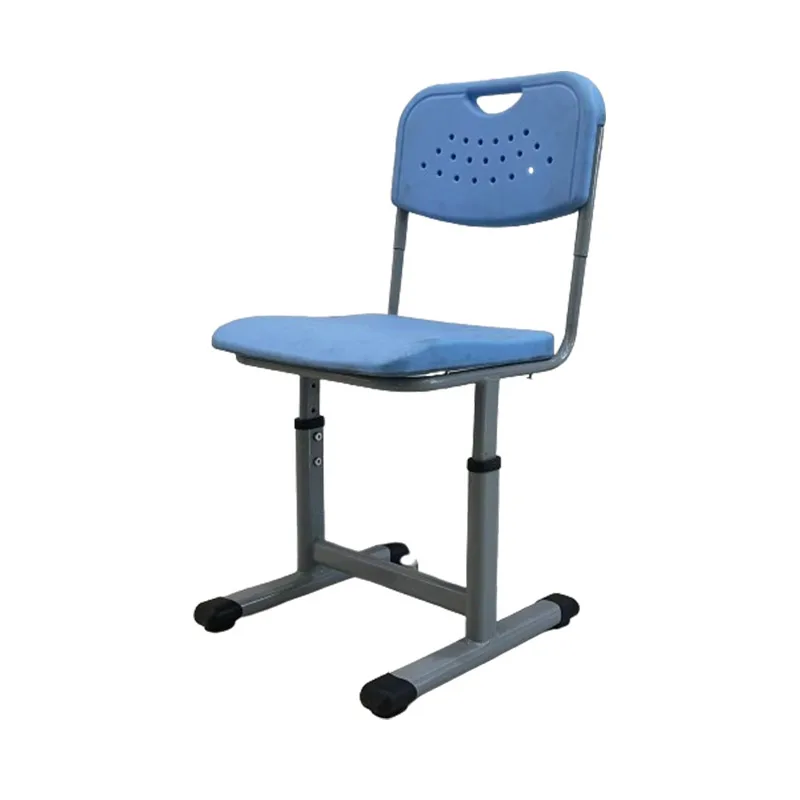 High Quality School Furniture Adjustable Classroom Plastic Student Chair With Metal Legs
