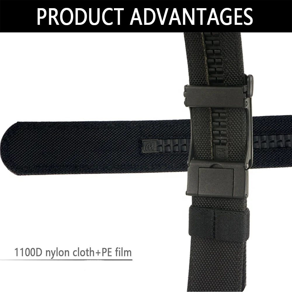 TUSHI Sturdy Ratchet Hunting Nylon Duty Belt Heavy Duty Concealed Carry Belts Metal Buckle Fabric Belt Wholesale Factory