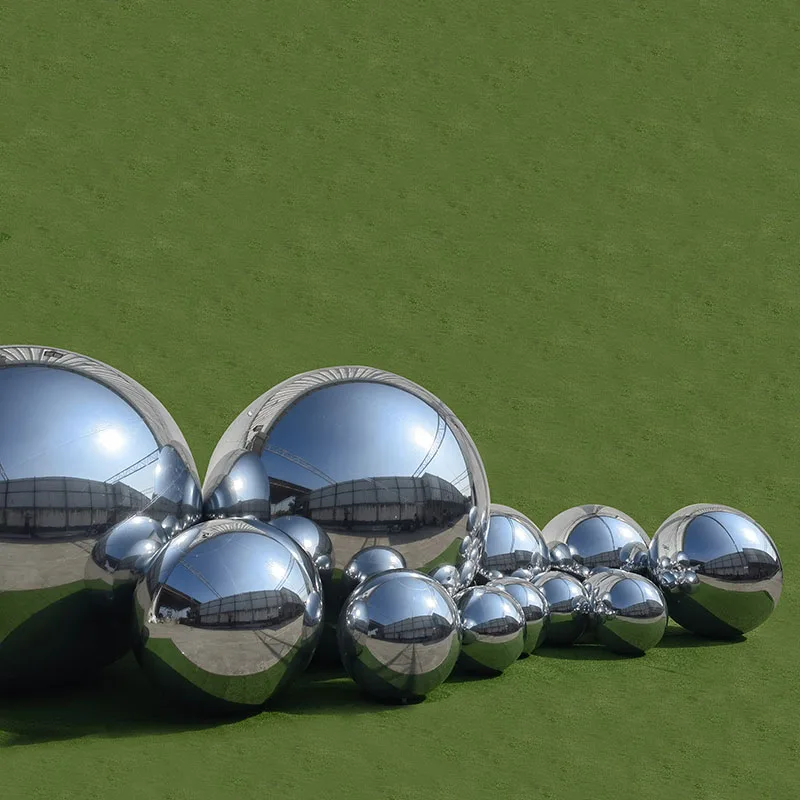 Commercial giant Inflatable Mirror Ball Inflatables Colorful disco Silver Ball Event Decor Floating Suspension Advertising Ball