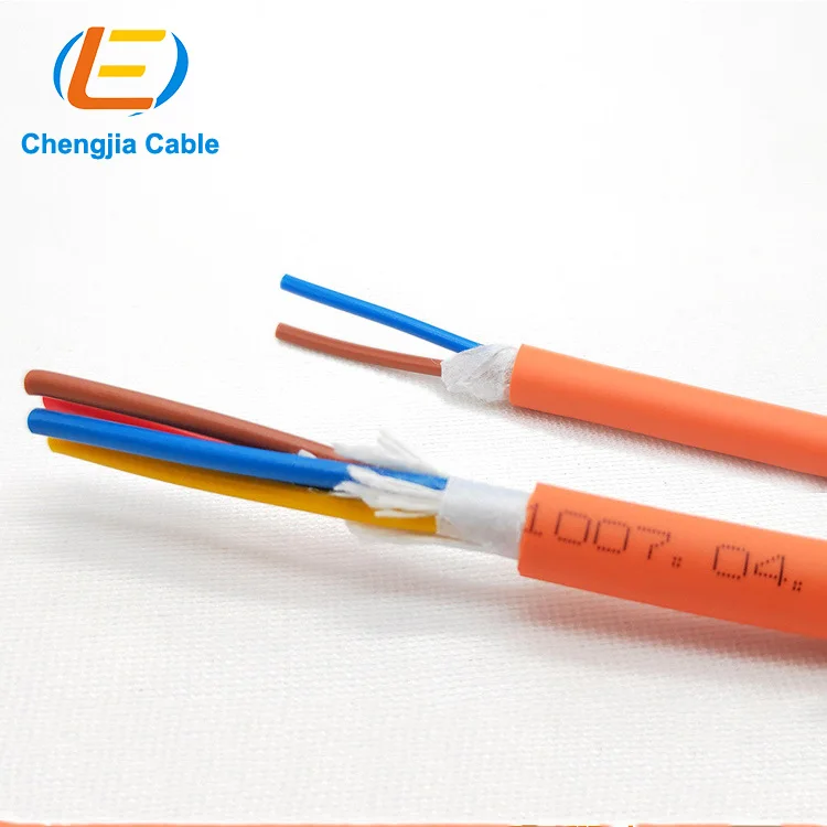 rag Chain Control Cables for Medium Speed CNC Machines HXYY601 4core 0.5mm2 PUR insulation high flexible robot cable power wire