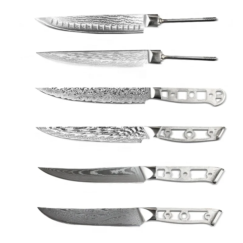Manufacturer Wholesale Cutlery Set Steak Knives Damascus Steak Knife Bulk Blanks Blade