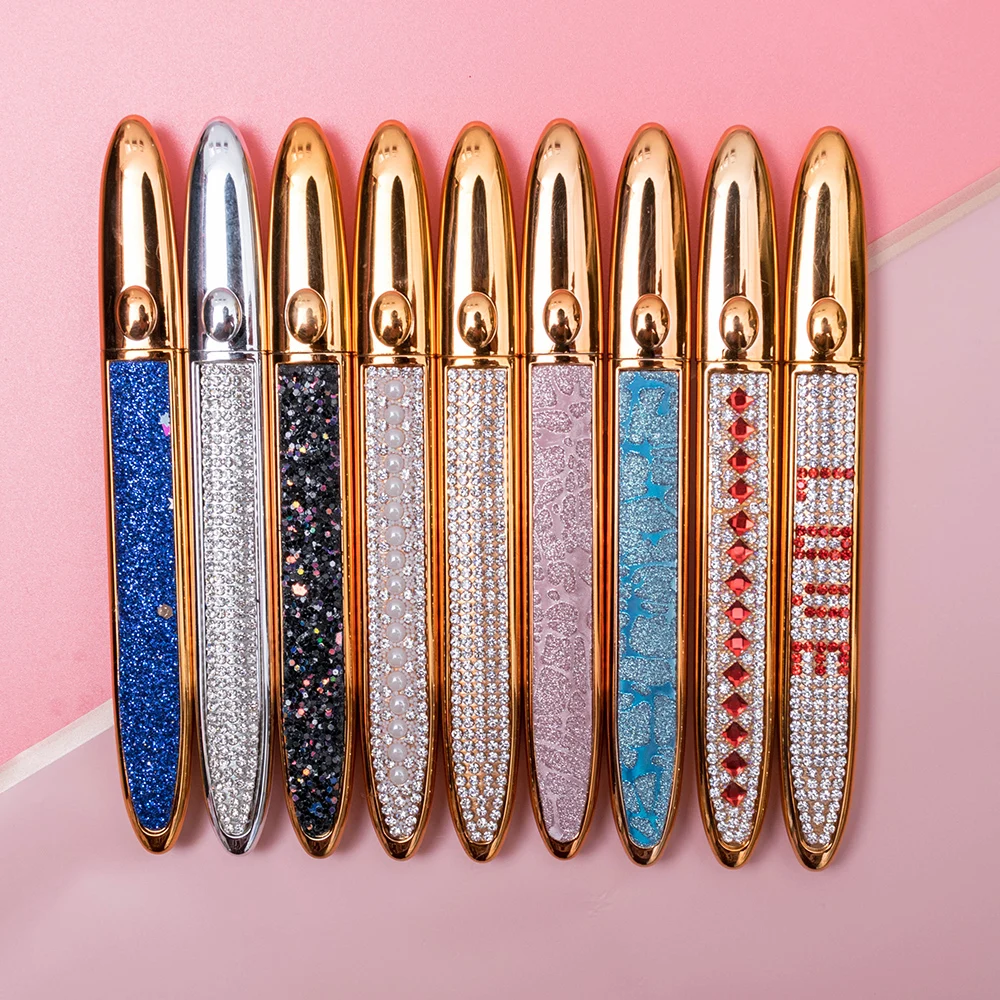  yiernuo makeup eyelash glue packaging vendor black waterproof eye liner pen oem colorful adhesive eyeliner sticker