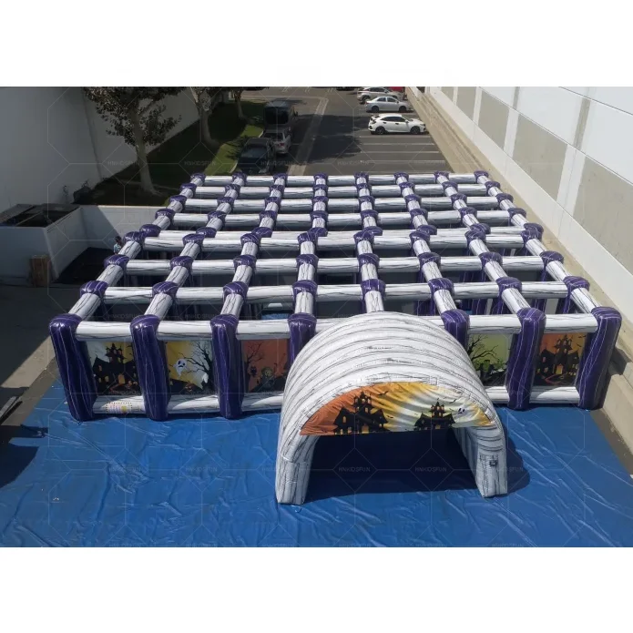 Giant juegos inflatable Labyrinth Inflatable Laser Tag Inflatable Haunted House Tent for Halloween