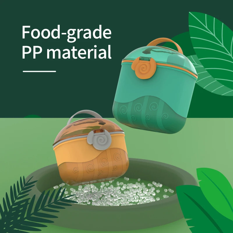 550ml  Baby Food Storage Formula Milk Powder Dispenser Box With Spoon / Plastic Milk Powder Storage Container BPA Free