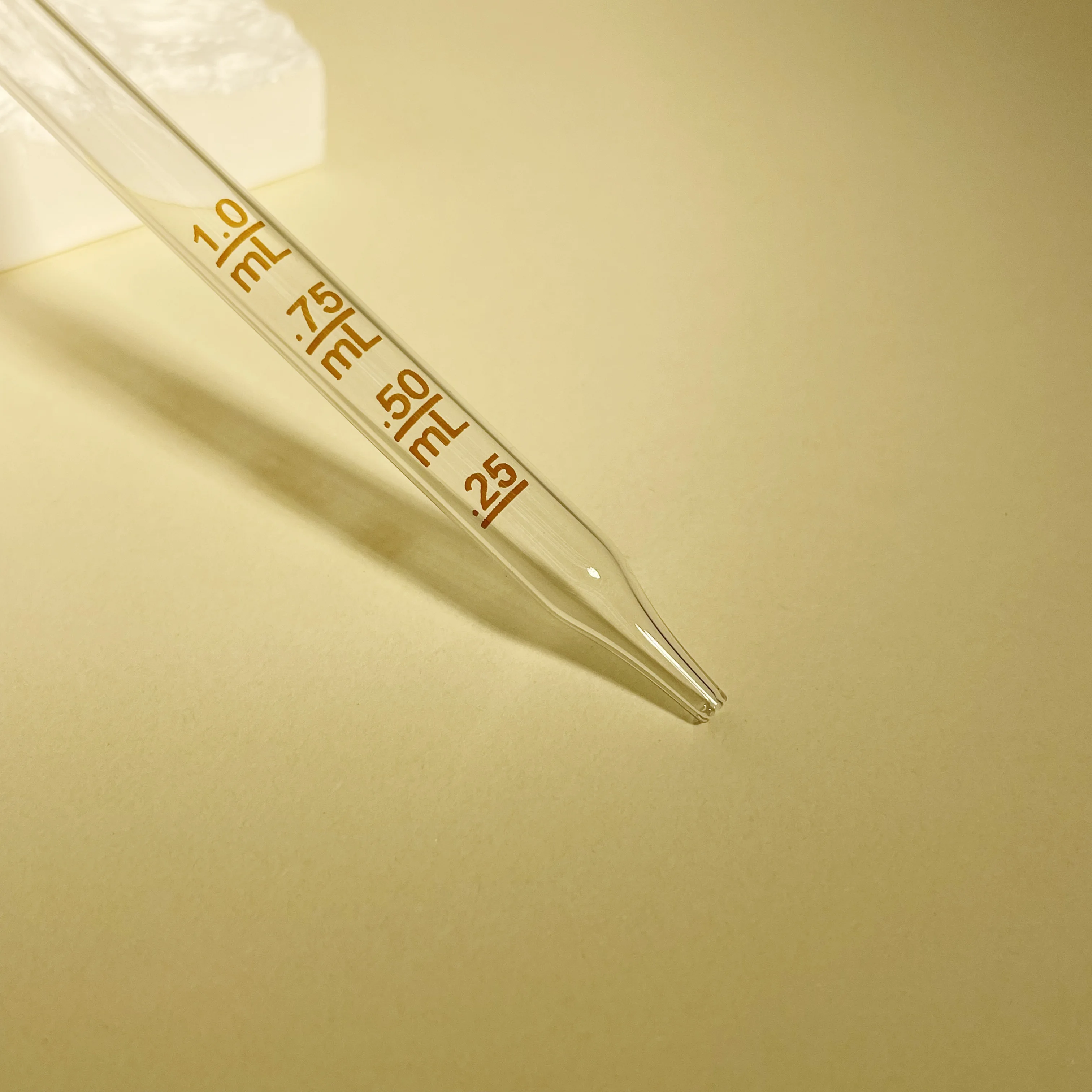 1ml Clear Glass Dropper Calibrated Glass Pipette Dropper with Rubber Cap for Essential Oil Bottles