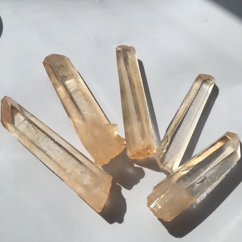 Natural raw healing quartz crystal terminated point clear quartz point Lemurian Seed rough crystal point