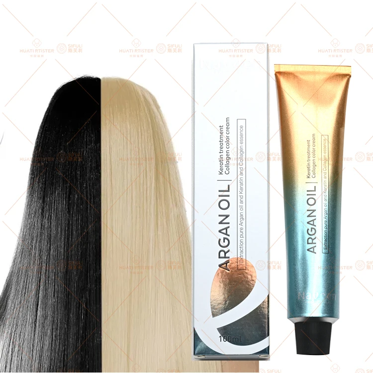 Huati Sifuli Naveen Hair Color Cream Hair Dye For Professional Salon Private Label Fast Semi-Permanent Hair Color Cream