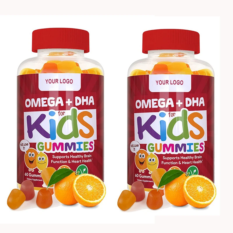 Biochealth GMP Halal Kids поливитамин DHA Omega 3 Gummies Omega-3 EPA gummies поддерживает сердце мозга
