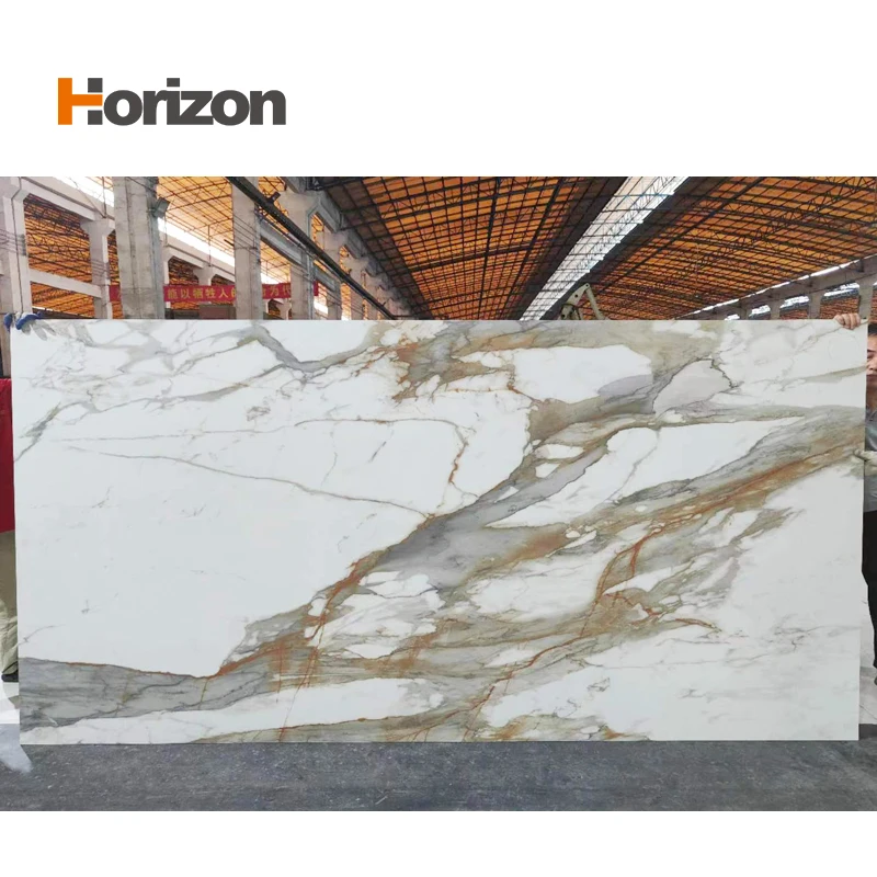 2024 White Exterior Board Glossy Ceramic Artificial Worktop Walls Sintered Stone Carbon Slate Sintered Stone
