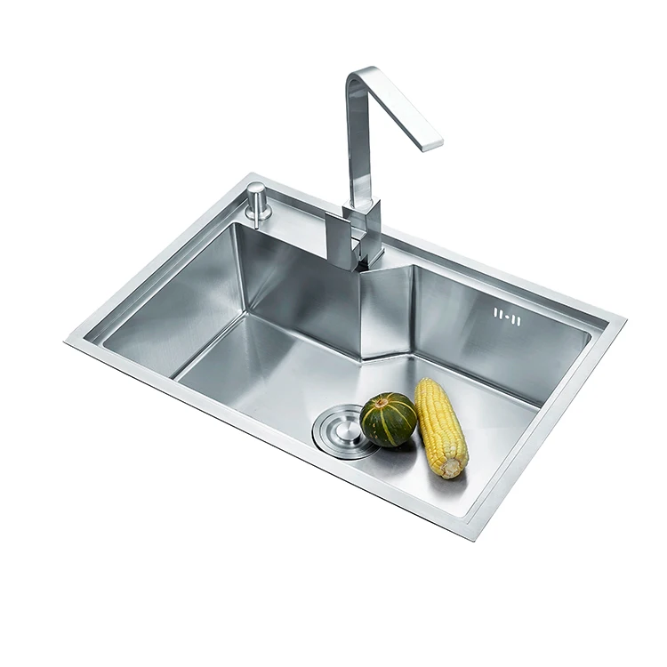 Stainless steel single bowl kitchen sink handmade kitchen washing sink dishwasher
