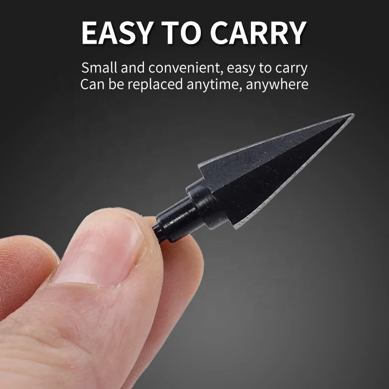 SPG Archery 105 Grain Hunting Broadheads Traditional Bow Carbon Steel Arrow Tip Point Arrowhead Change Outdoor Accessories