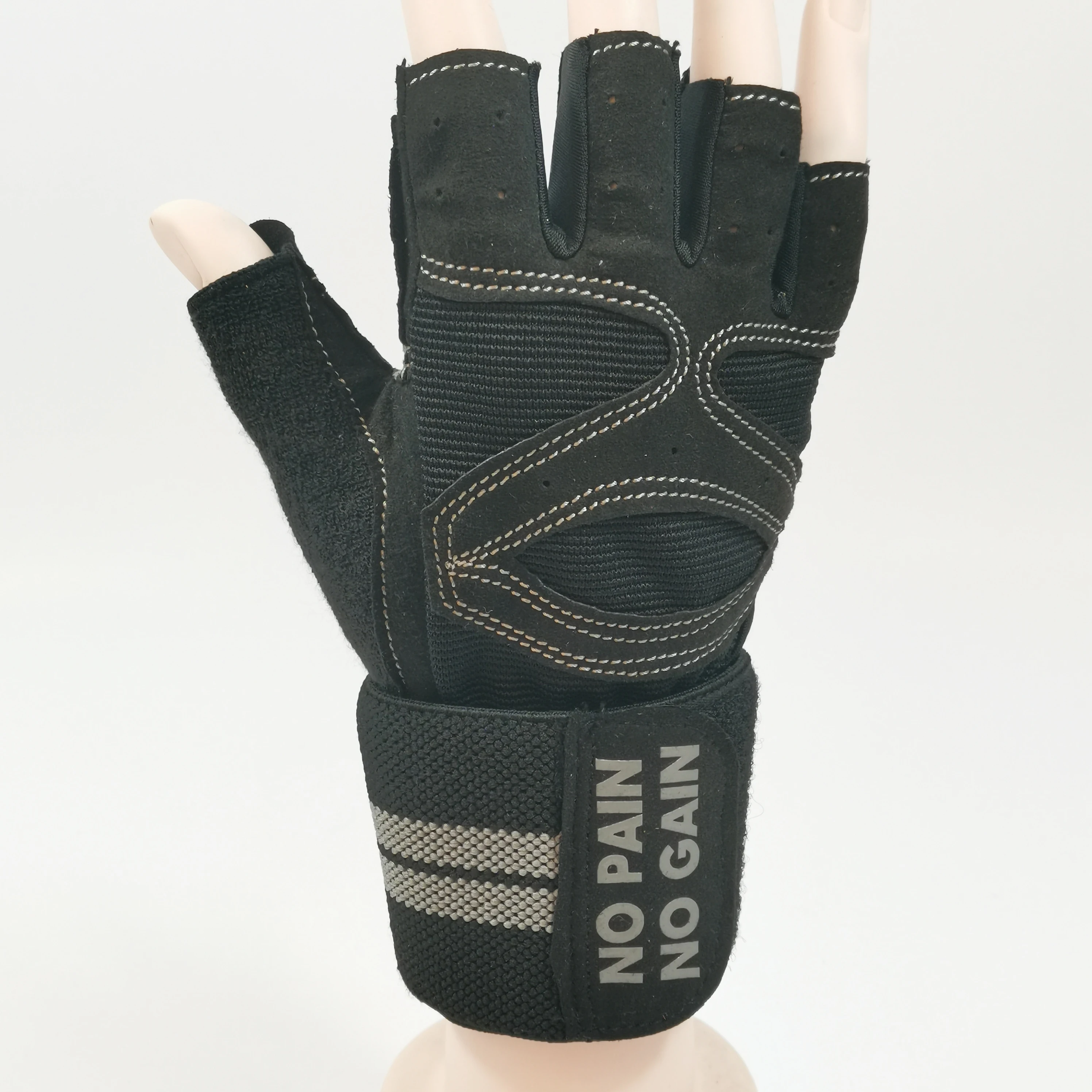 
Suntour half -finger Shock-absorbing and anti-slip custom logo fitness gloves for men 