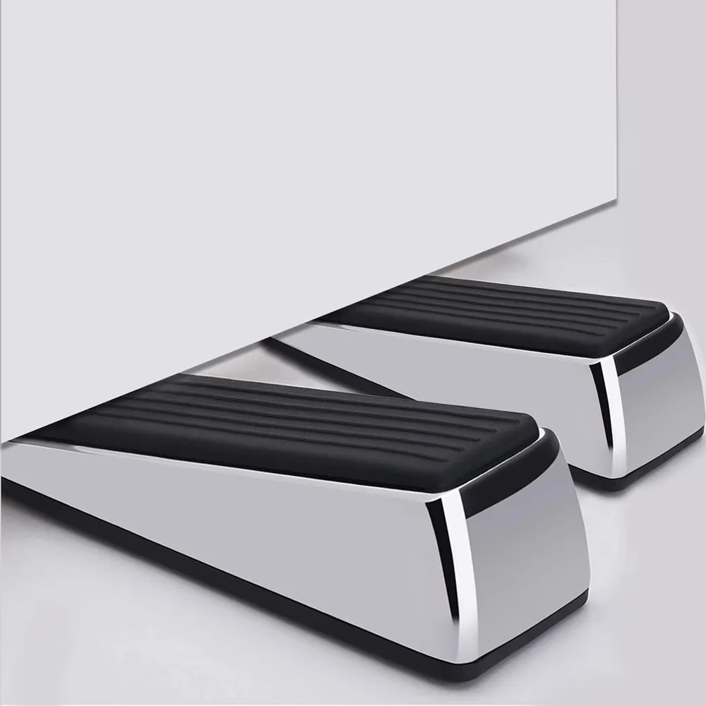 Premium Rubber Metal Door Stop Heavy Door Stopper Wedge Stopper Home Improvement