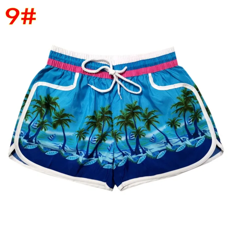 
New Patented Products printed Swim Shorts Quick Drying Custom Shorts Active Wear Woman 