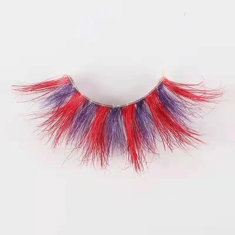 Natural Looking Colorful Party Eyelashes Factory Wholesale with Private Logo