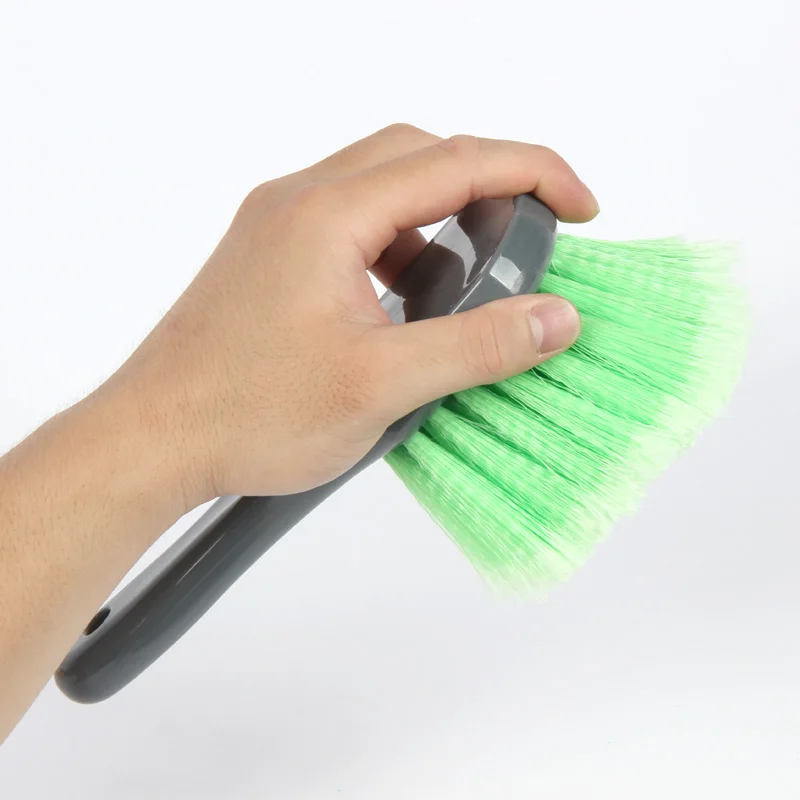 AUTO TIGER Green PP hair Car Tire Wheel Washing Cleaning Detailing Brush For Auto Care