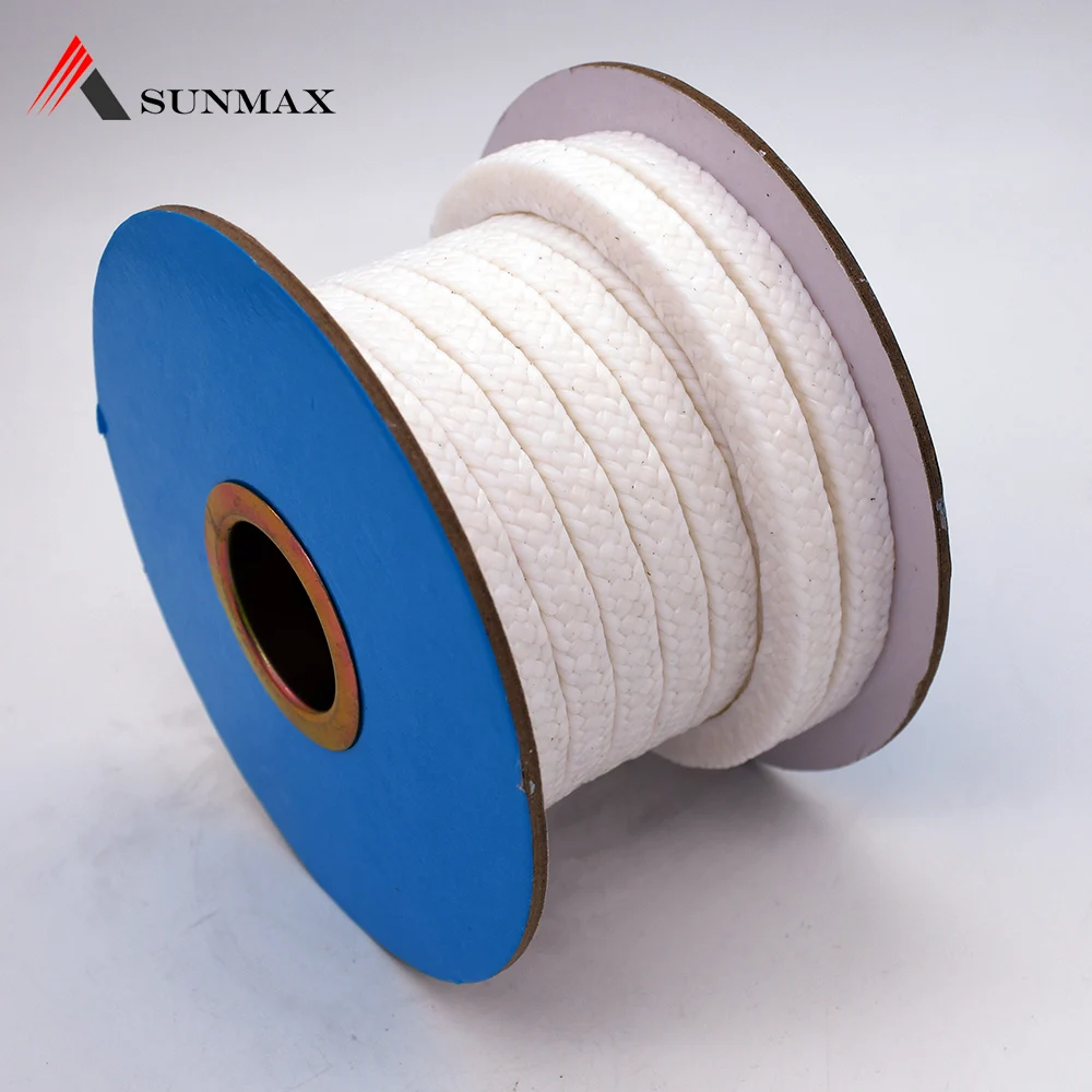 Белый Цвет PTFE сальник упаковочная веревка со смазкой для насоса и клапанов