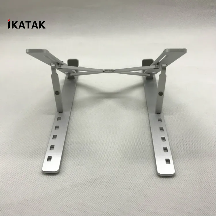 
IKATAK Adjustable Eye-Level Ergonomic Design Aluminum Portable Foldable Laptop Stand 