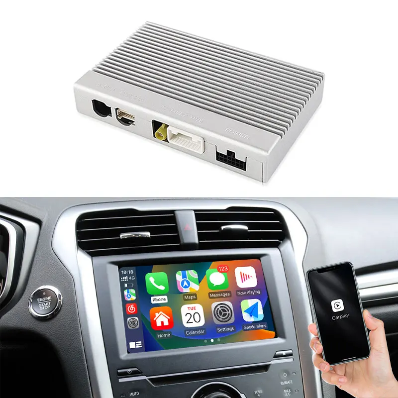 Autoabc Car Android radio palyer Wireless Apple Carplay codec for Ford Sync2 System wireless screen mirroring Android auto
