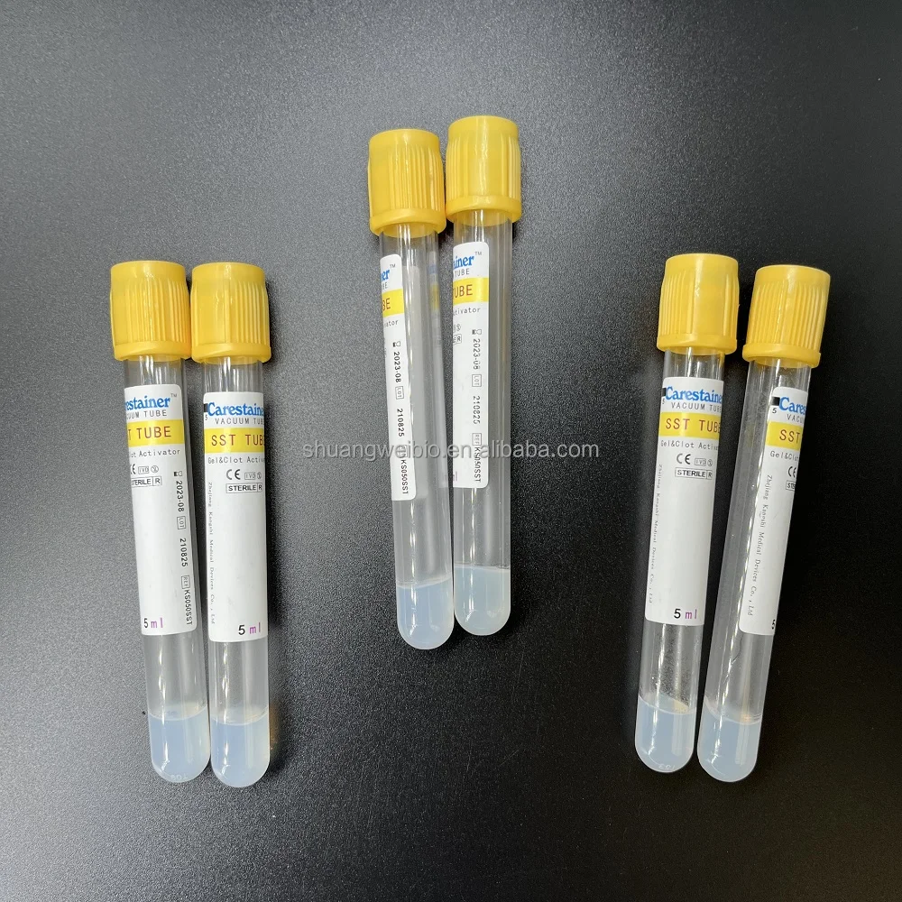Medical Use Disposable Top Gel and Clot Activator Sst CE Certificated Lab Vacuum Blood Collection Tube