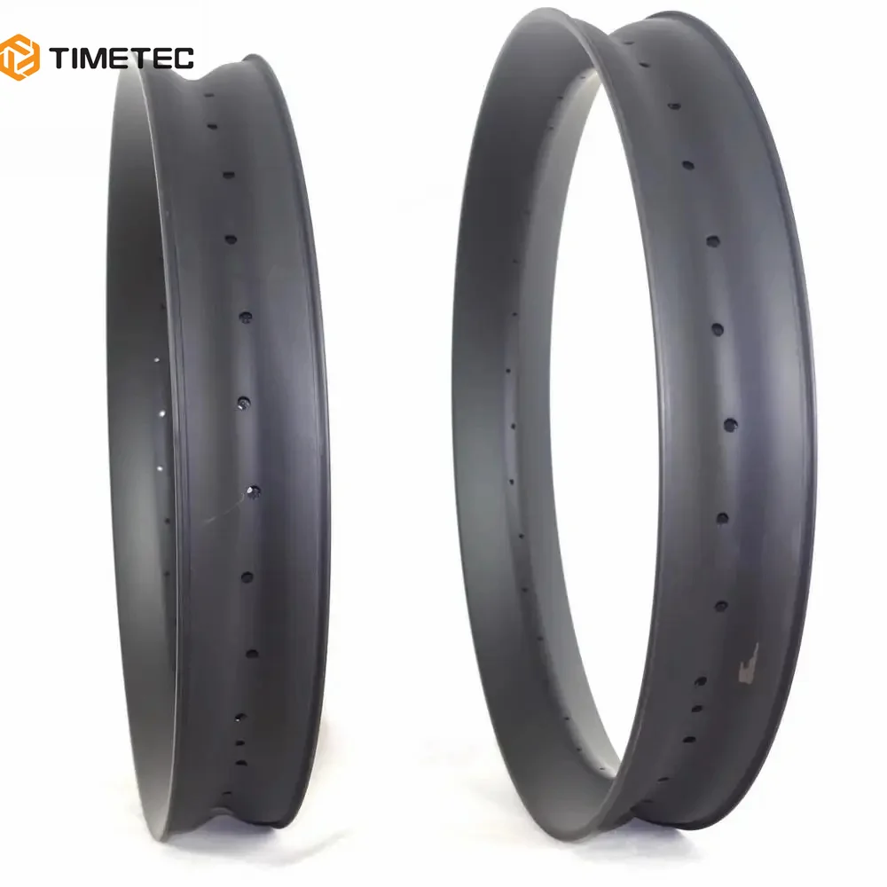 26ER Fatbike Carbon Rims 90mm Width 40mm Depth Snow Bike Tubeless 28 32 36 Holes Fat Tire Bicycle Wheels