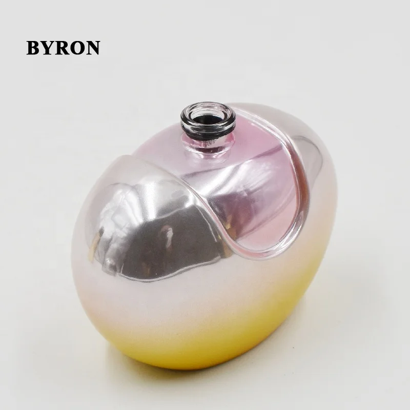 Wholesale Customize Unique Vintage  Fragrance Bottle Luxury Empty 100ml Crimp Neck Glass Spray Perfume Bottle