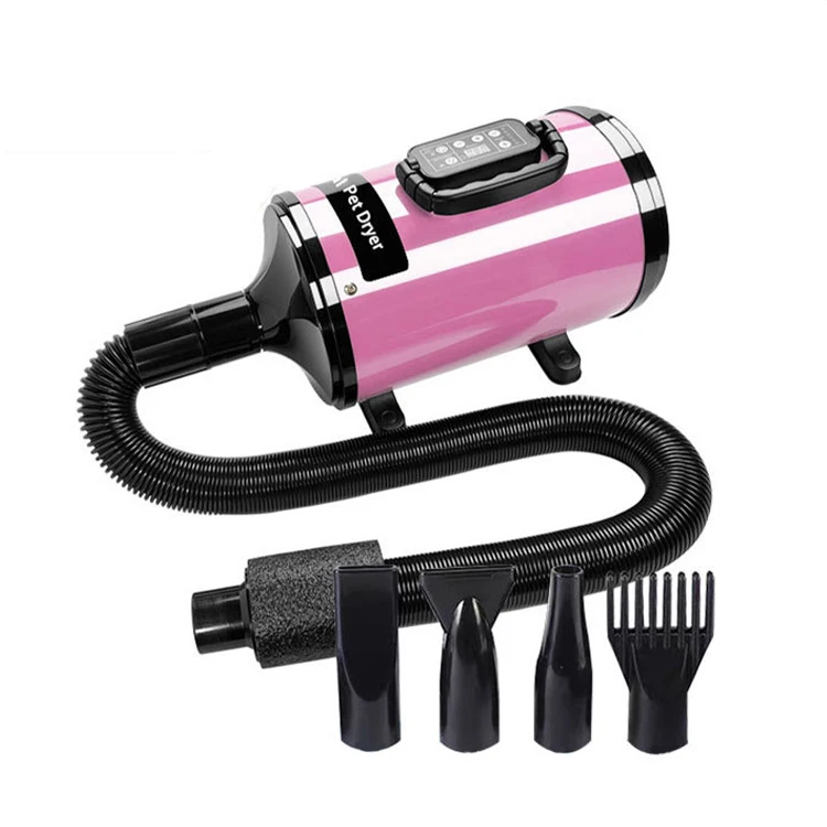 New pet blow dryer with temperature control high power cat drying hair dryer