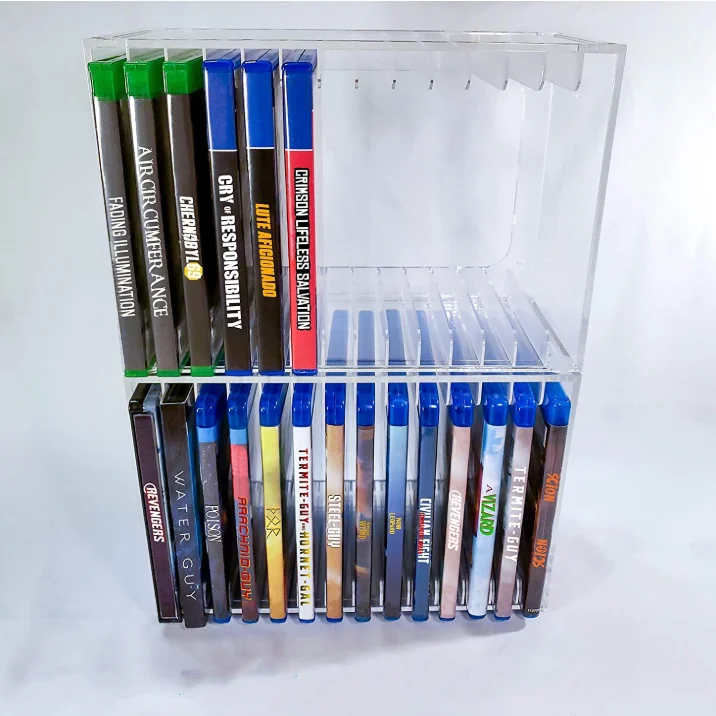 
 Attractive Price New Type Acrylic CD Holder DVD Film Games Racks Vinyl Record Shelf  