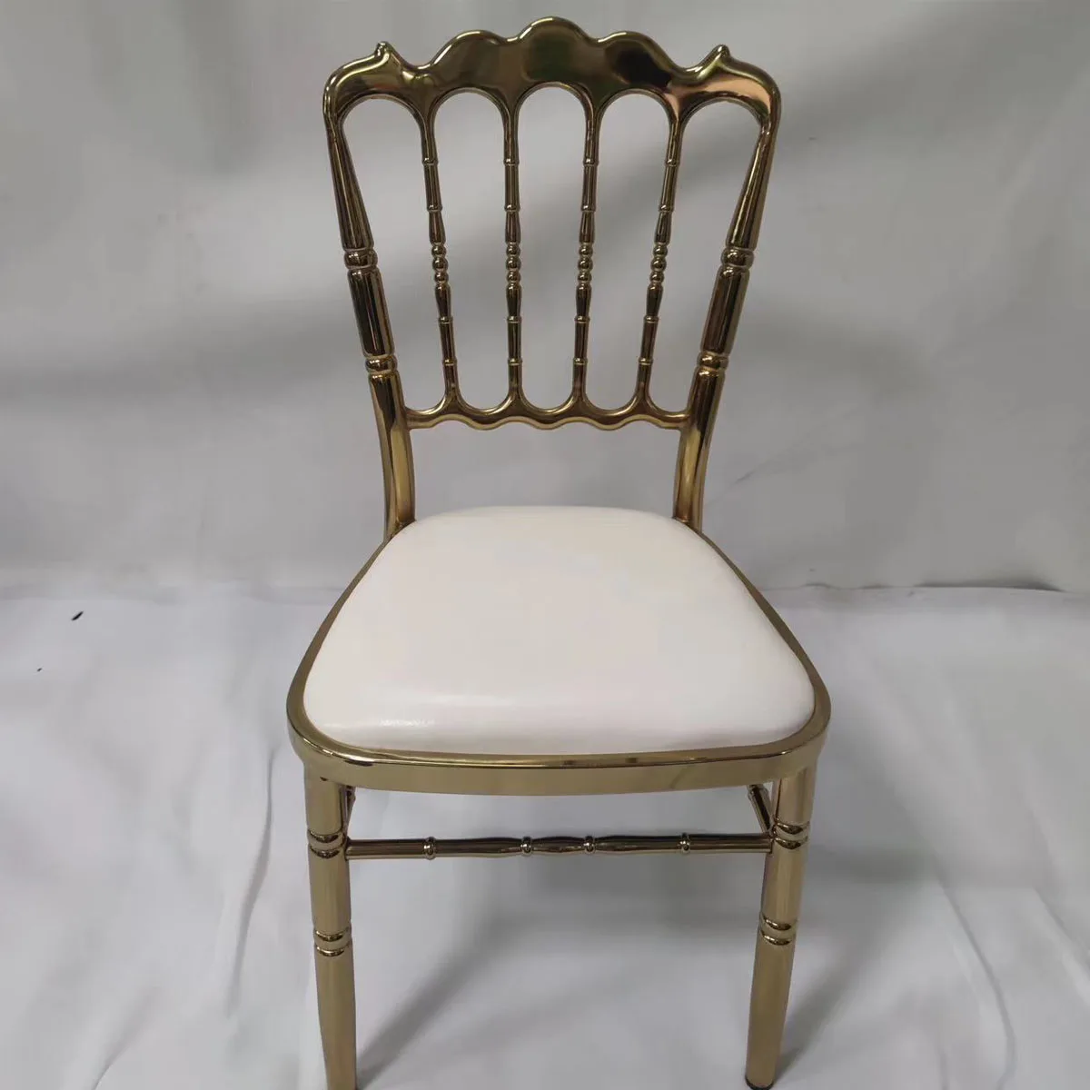 Wholesale cheap price golden silver chromed steel wedding chairs events chairs