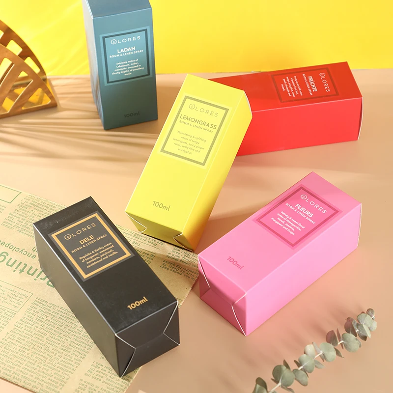 Wholesale Printing Custom Logo Rectangular Tube Folding Cosmetic Packaging Paper Box For Skin Care Nail Polish Oil Packaging