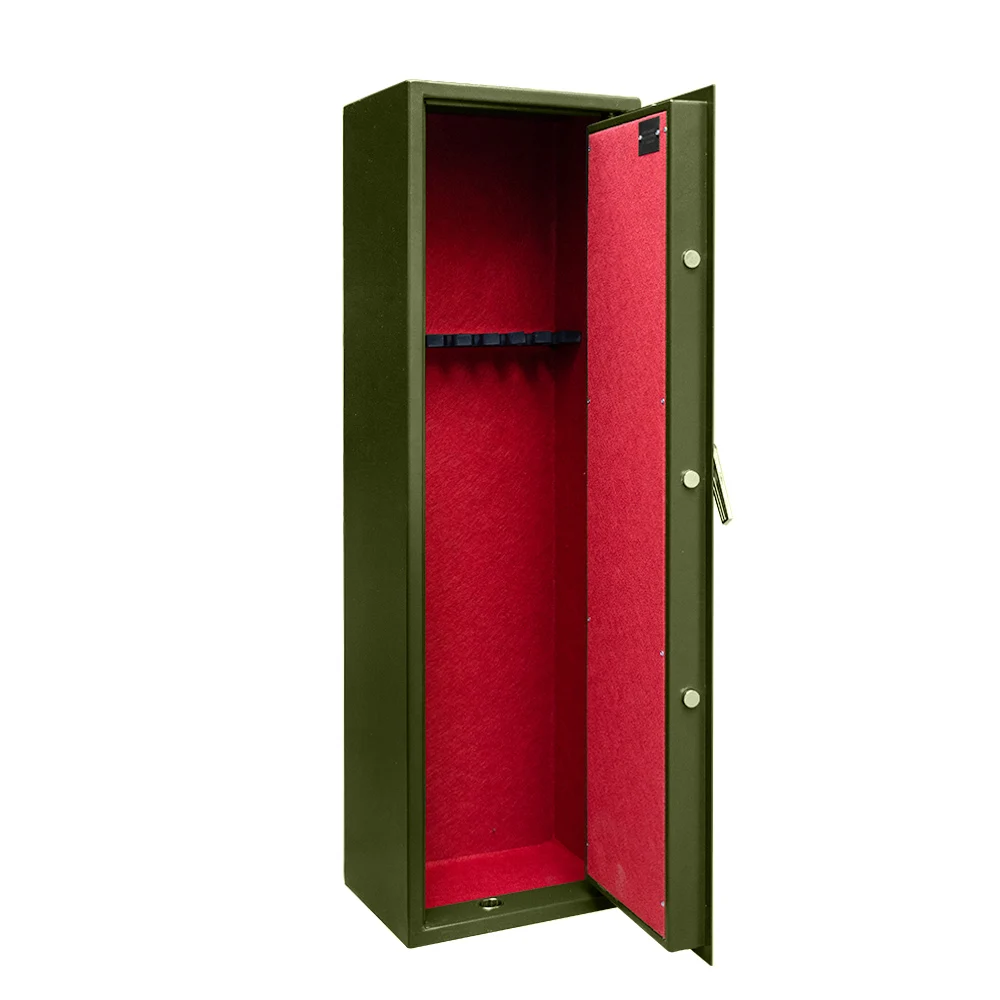 Large 7 gun Safe Cabinet mechanical lock safes guns box Storage Cabinet with handle