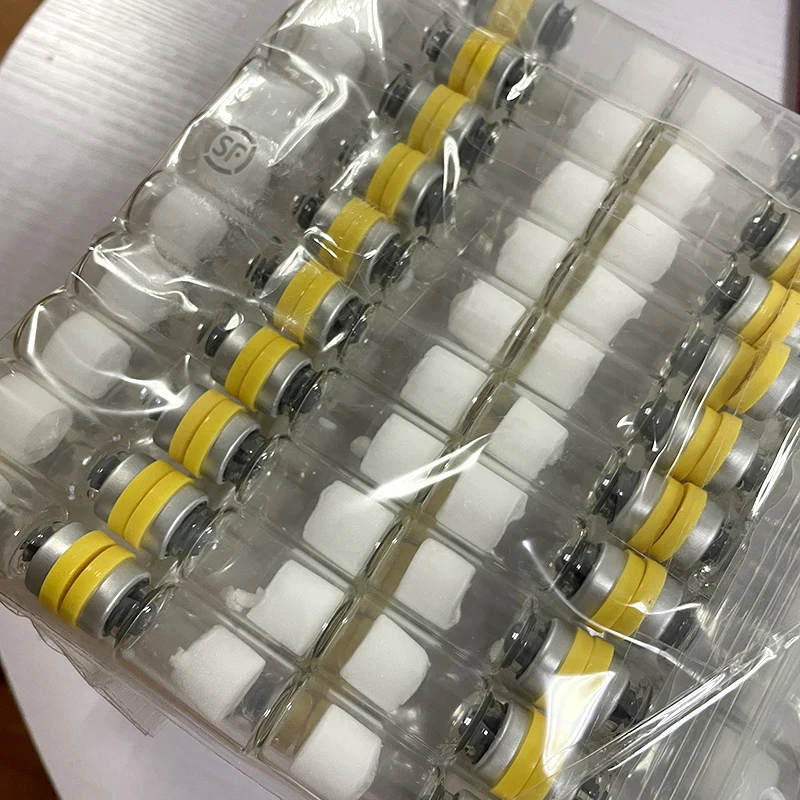 Wholesale Peptide Manufacturing Double Strong Self Tanner Tan Peptide Powder Yellow Tops Tanning Vials for Darker Body