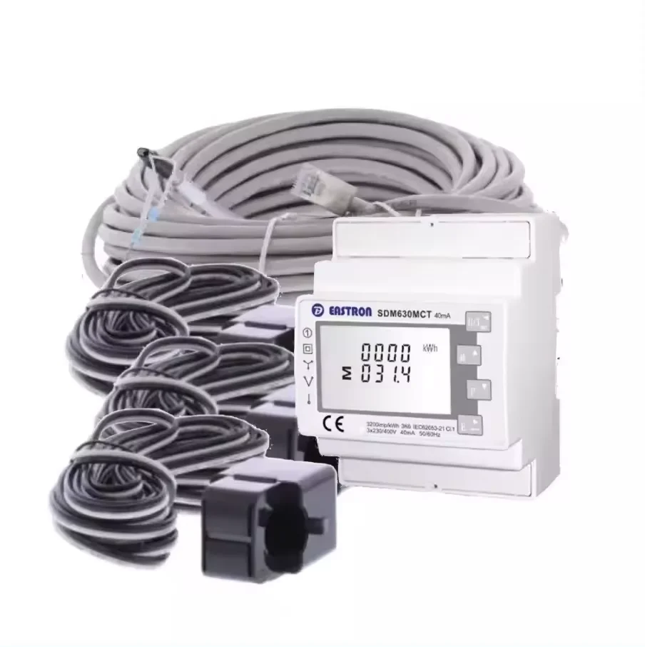 Трехфазный смарт-счетчик Growatt SDM630 MODBUS V3 простой в установке для домашнего использования